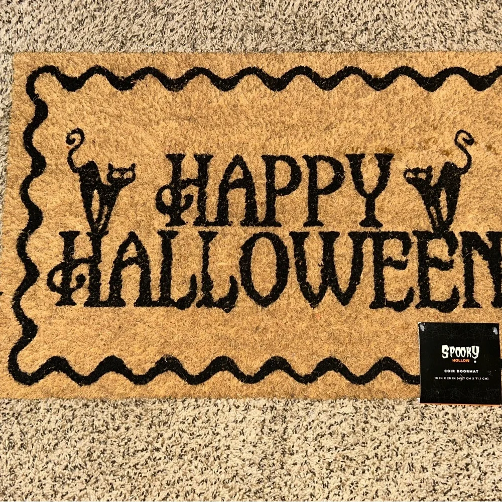 Cat Halloween Doormat